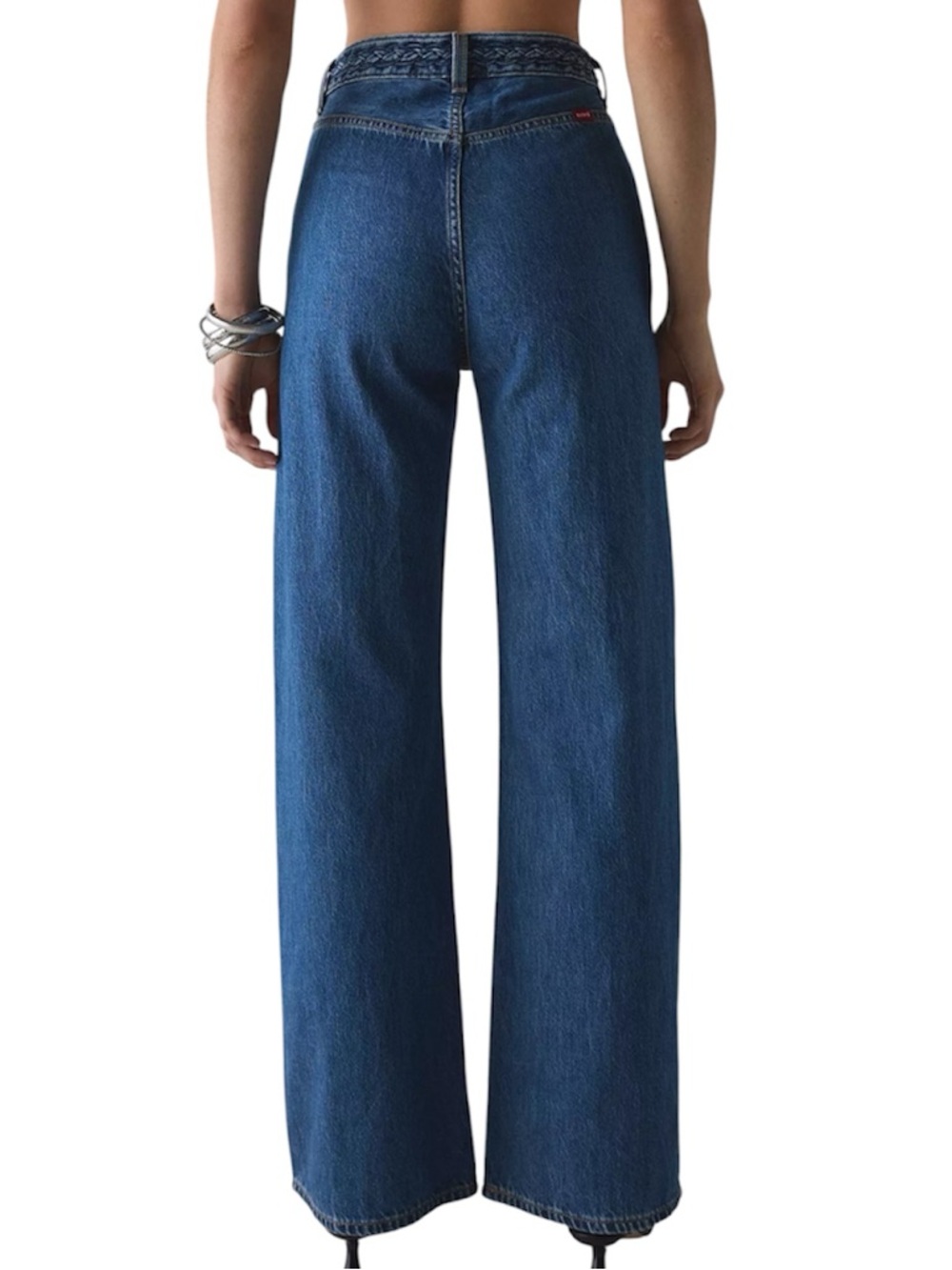 Levi's Ribcage Wide Leg Braided high waist Jeans size 24 NWT - Picture 3 of 14